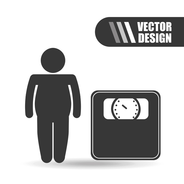 perder peso design
 - Vetor, Imagem