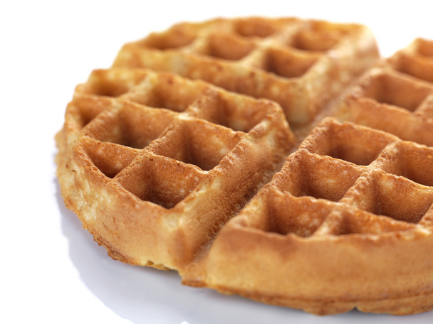 Un primer plano de un waffle
 - Foto, imagen