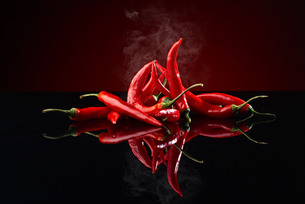 beam of red chilli pepper - Photo, Image