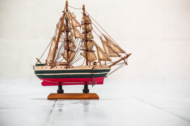 Minyatür ahşap gemi - Fotoğraf, Görsel