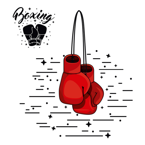 Boxeo deporte diseño
 - Vector, imagen