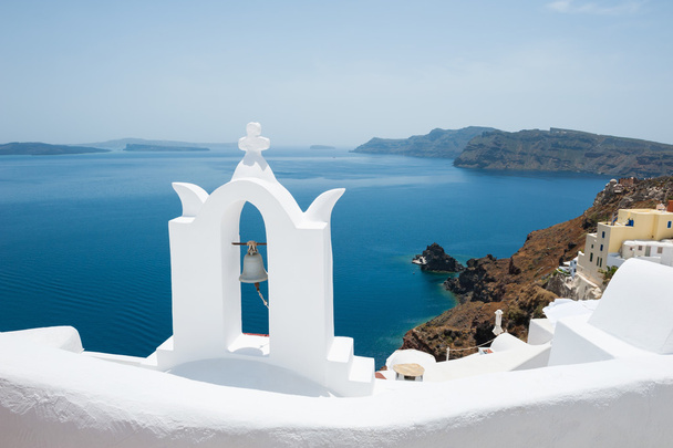 Bílá architektura na ostrově Santorini, Řecko. - Fotografie, Obrázek