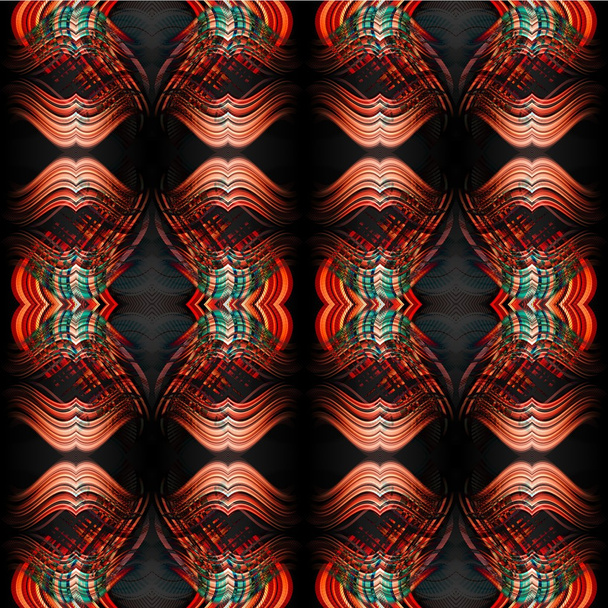 abstrakte nahtlose symmetrische geometrische Hintergrund - Foto, Bild