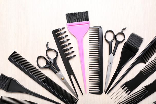 Barber set with tools - Фото, зображення