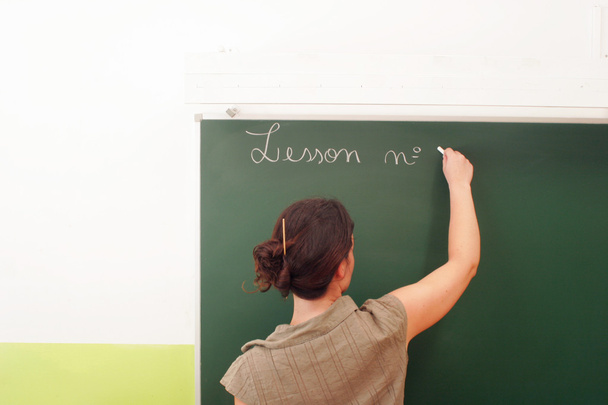 öğretmen tahtaya - Fotoğraf, Görsel