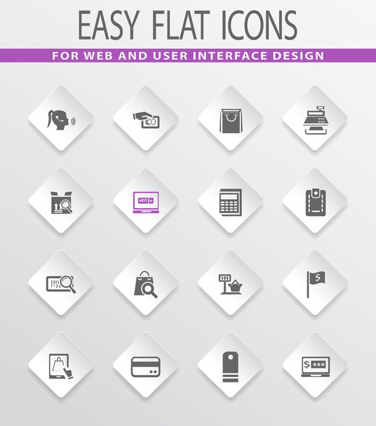 Conjunto de iconos de comercio electrónico
 - Vector, Imagen