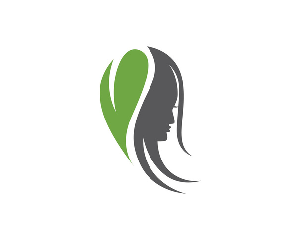 Kobiet włosy logo salonu s apa - Wektor, obraz