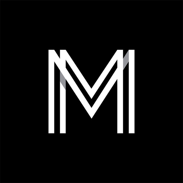 Büyük harf M logosu - Vektör, Görsel