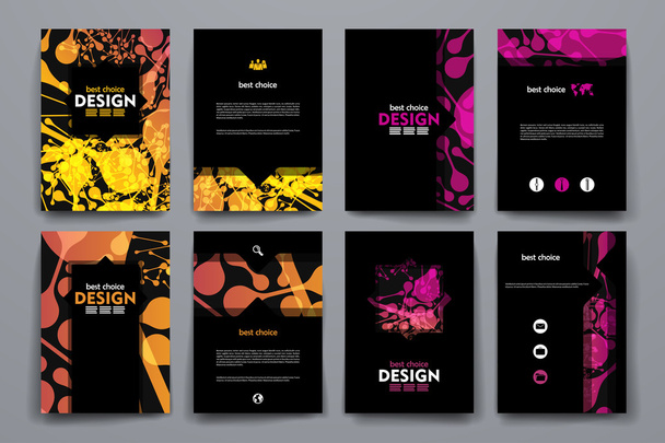 Brochure, poster design templates - Vecteur, image
