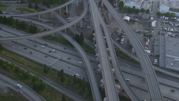 grande tráfego em Seattle City
 - Filmagem, Vídeo