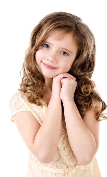 Portrait of adorable smiling  little girl  - Valokuva, kuva