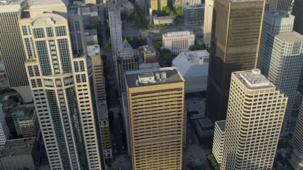Seattle belvárosában pénzügyi negyed - Felvétel, videó