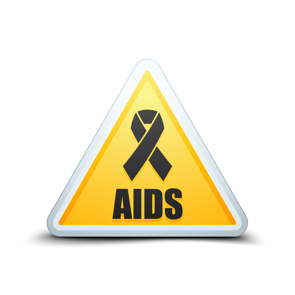Sinal de alerta SIDA
 - Vetor, Imagem