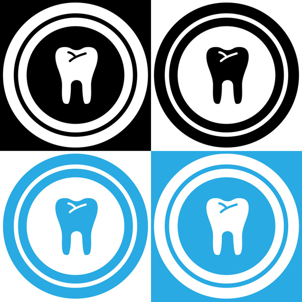 Ensemble d'icônes de dent en cercle vectoriel EPS10, idéal pour toute utilisation
. - Vecteur, image