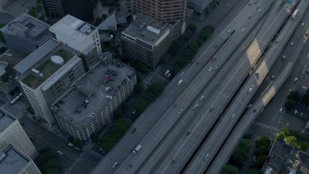 grattacieli della città al tramonto Seattle
 - Filmati, video