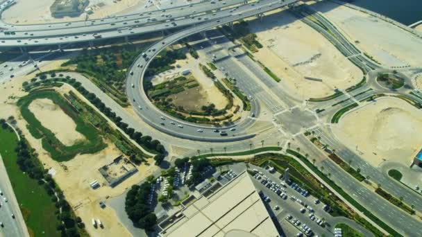 Dubai, Sheikh Zayed Road snijpunt - Video
