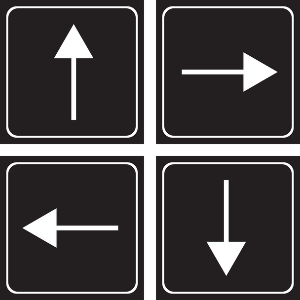 Flechas arriba, abajo, izquierda y derecha Vector EPS10, ideal para cualquier uso
. - Vector, Imagen