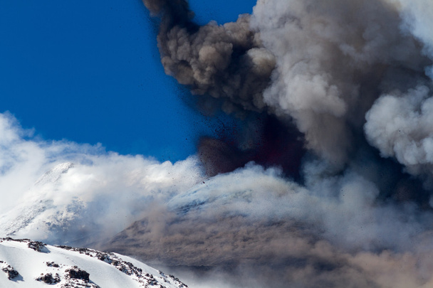 Volkan Etna Erüpsiyonu - Fotoğraf, Görsel