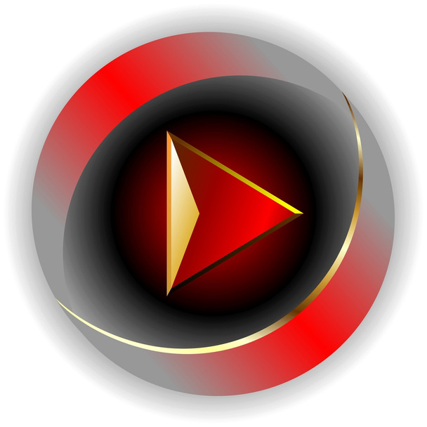 rode knop downloaden - Vector, afbeelding