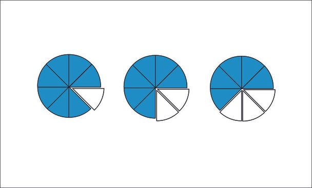 Set of mathematical fractions - Vector, Image