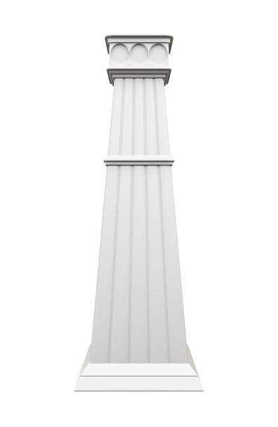 Colonna moderna isolata su sfondo bianco. Vista frontale. 3d rende
 - Foto, immagini