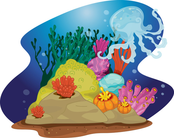 zee-planten - Vector, afbeelding