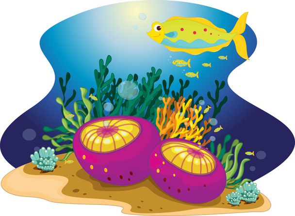 Frilly fish - Vector, Image