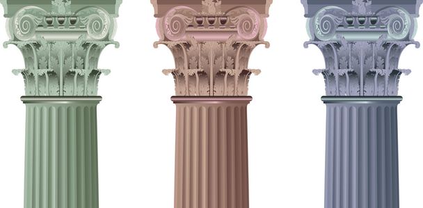 Set classic columns - Vector, afbeelding
