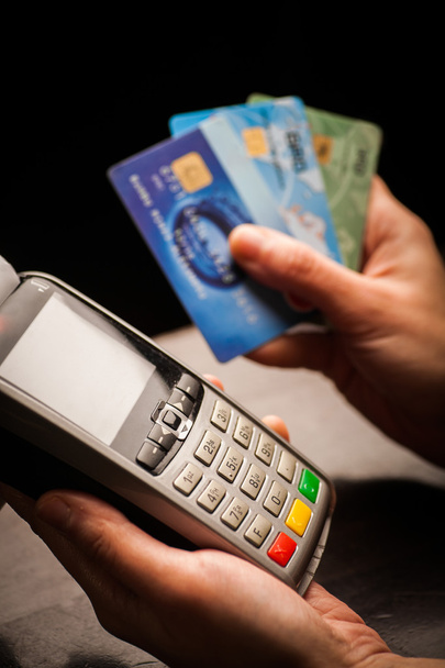 POS ve kredi kartları - Fotoğraf, Görsel