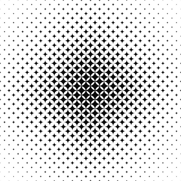 Folytonos fekete-fehér vector csillag mintát - Vektor, kép