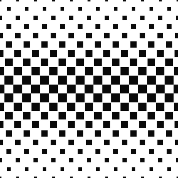 Seamless black and white abstract square pattern - Vector, Image