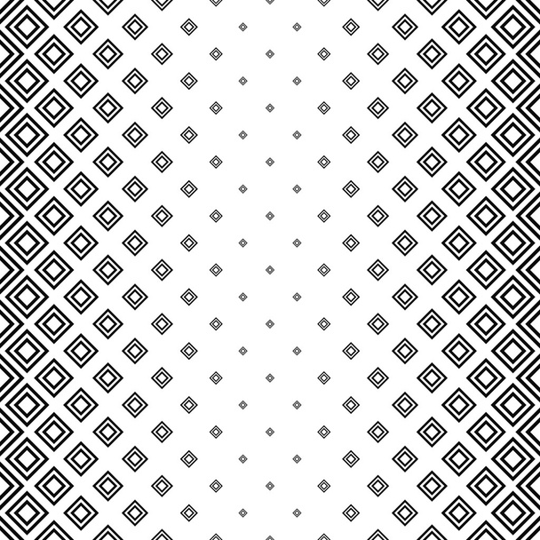Seamless monochrome square pattern background - Vector, Image