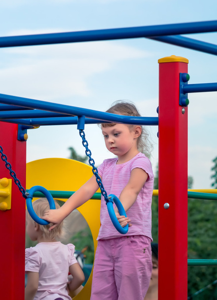 The child plays on the playground - Zdjęcie, obraz