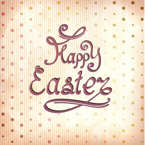 Happy Easter greeting card - Vettoriali, immagini