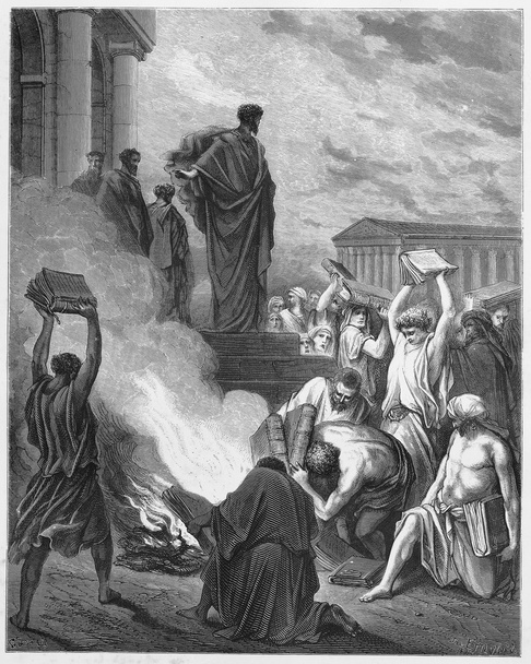 Paulus predikt in Efeze - Foto, afbeelding