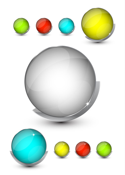 Boutons en verre vectoriel
 - Vecteur, image