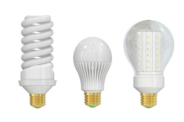 LED (Light Emitting Diode) and saving lamps - Photo, Image