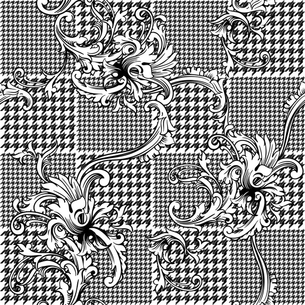 Hounds-tooth seamless pattern - Vecteur, image