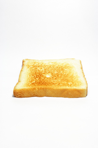 Fehér kenyér, pirítós. Elszigetelt fehér background - Fotó, kép