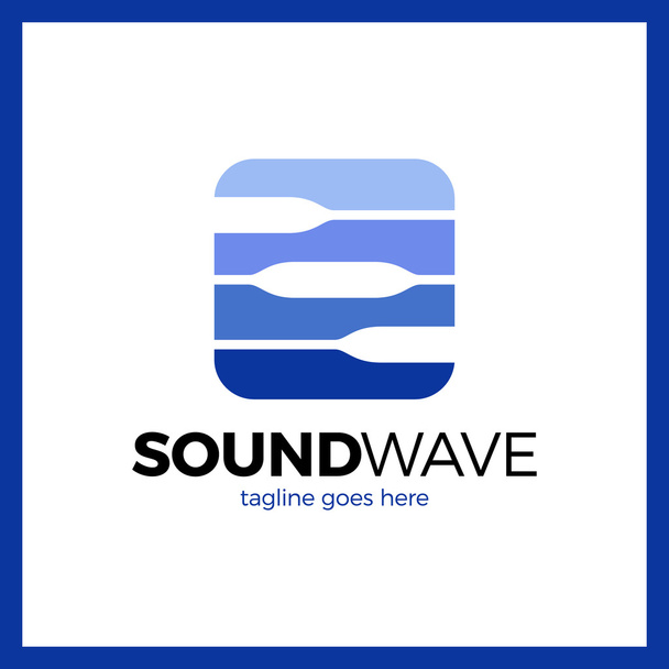 Round Square Radio Signal Logo - Vector, Image
