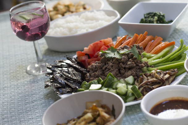koreanisches bibimbap dinner - Foto, Bild