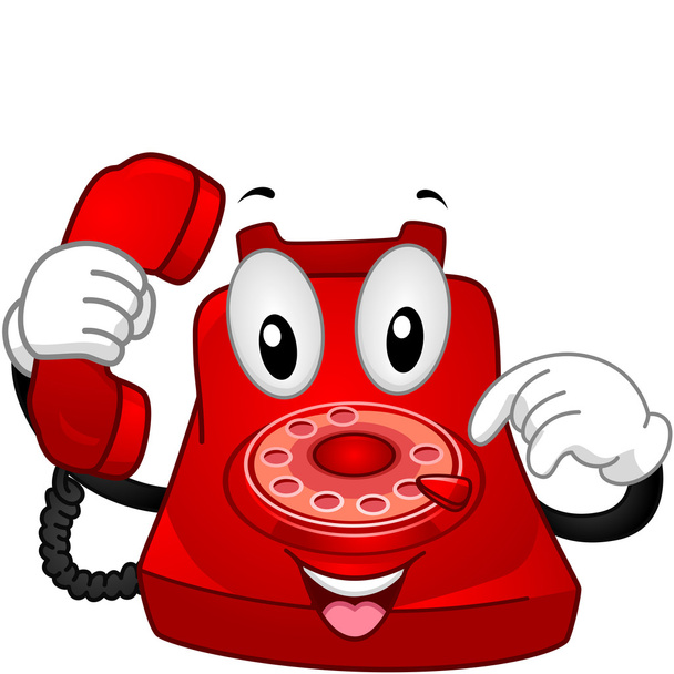 mascote de telefone
 - Foto, Imagem