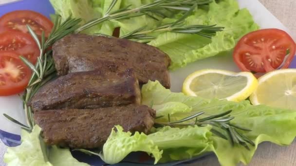 steak marha hús - Felvétel, videó