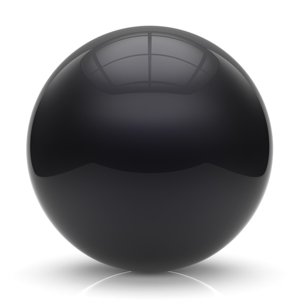 Sphere button ball black round basic circle geometric shape - Foto, immagini