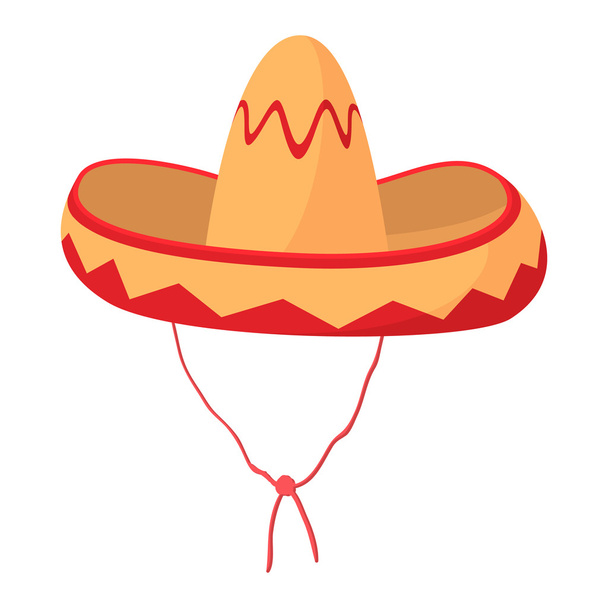 Sombrero icon, cartoon style - Вектор, зображення