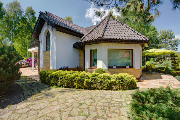 Beautiful new design white villa - Fotoğraf, Görsel