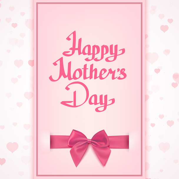 Happy Mothers Day greeting card. - Vektor, kép