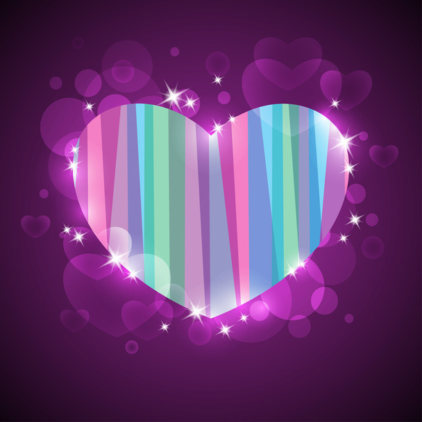 Abstract background with heart - Διάνυσμα, εικόνα