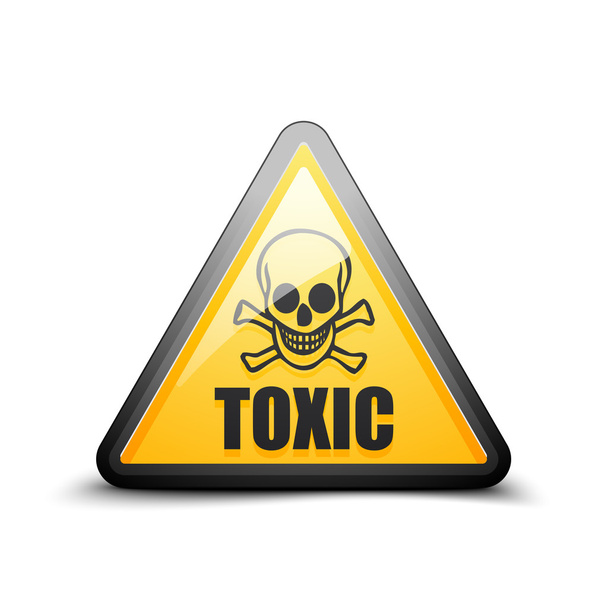 Ícone de perigo tóxico
 - Vetor, Imagem
