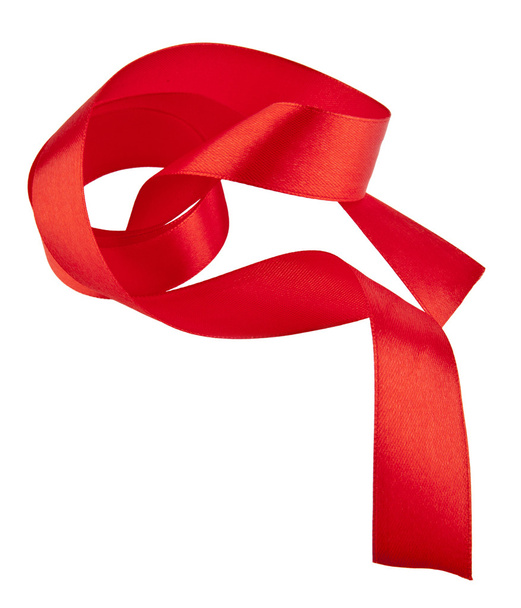 Shiny red ribbon - Photo, image